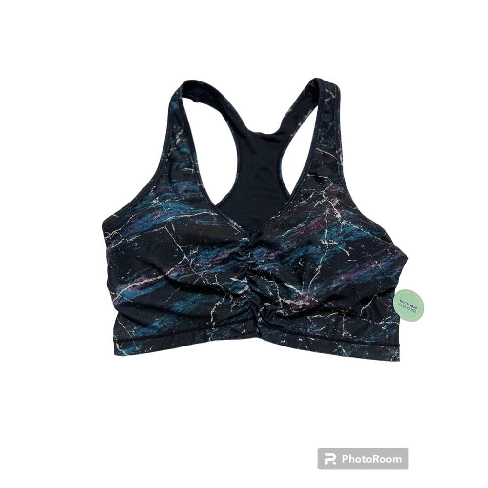 Marika Active Yoga Sport Exercise‎ Sports Bra Low Impact Racer Back NWT Size L